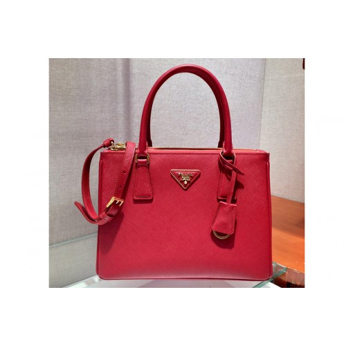 Prada 1BA863 Galleria Small Saffiano Leather Bags Red Saffiano Leather