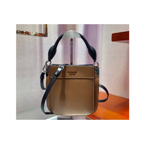 Prada 1BC082 Margit Small leather bags Caramel Calf leather