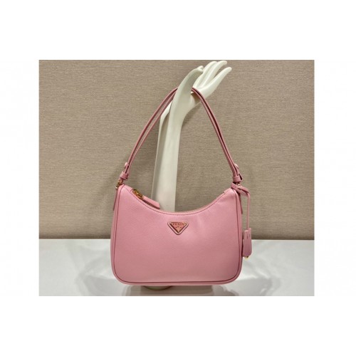 Prada 1BC204 Saffiano leather mini-bag on Pink Leather Prada 1BC204 Saffiano leather mini-bag on Pink Leather