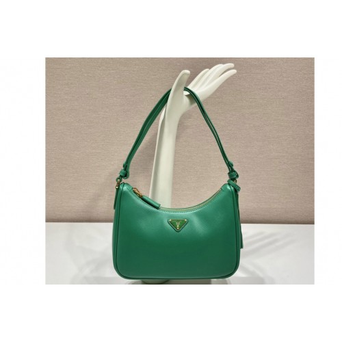 Prada 1BC204 Saffiano leather mini-bag on Green Leather