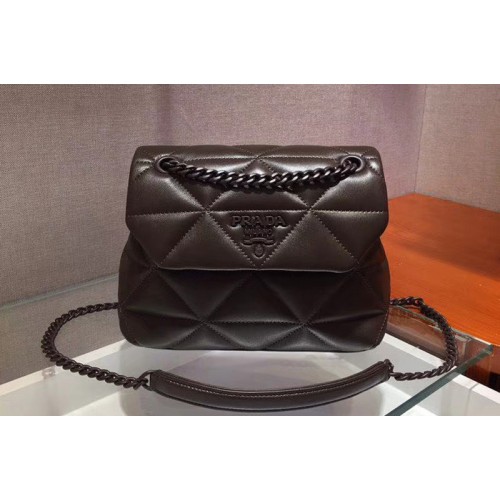 Prada 1BD233 Small Spectrum shoulder bag Coffee Stitched nappa leather Prada 1BD233 Small Spectrum shoulder bag Coffee Stitched nappa leather