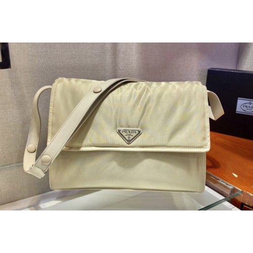 Prada 1BD255 Medium padded Re-Nylon shoulder bag in Yellow Nylon