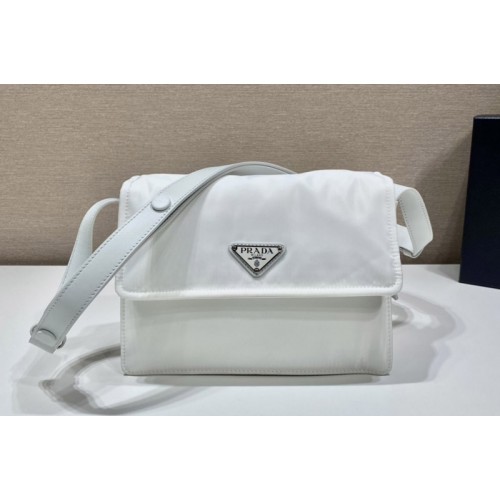Prada 1BD258 Mini padded Re-Nylon shoulder bag in White Nylon Prada 1BD258 Mini padded Re-Nylon shoulder bag in White Nylon
