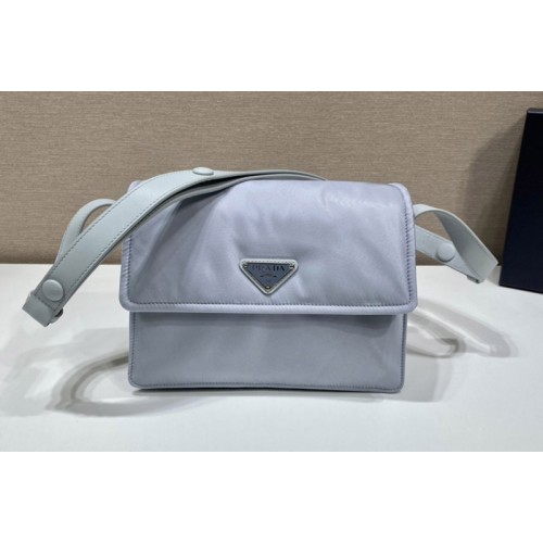Prada 1BD258 Mini padded Re-Nylon shoulder bag in Blue Nylon Prada 1BD258 Mini padded Re-Nylon shoulder bag in Blue Nylon