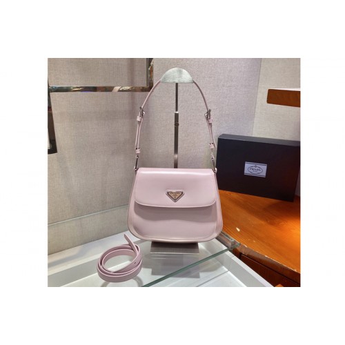 Prada 1BD303 Prada Cleo brushed leather shoulder bag with flap in Pink brushed leather Prada 1BD303 Prada Cleo brushed leather shoulder bag with flap in Pink brushed leather