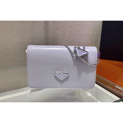 Prada 1BD307 Brushed leather shoulder bag in Purple Brushed leather Prada 1BD307 Brushed leather shoulder bag in Purple Brushed leather