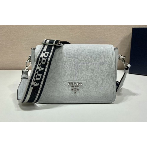 Prada 1BD314 Leather shoulder bag on Gray Leather Prada 1BD314 Leather shoulder bag on Gray Leather