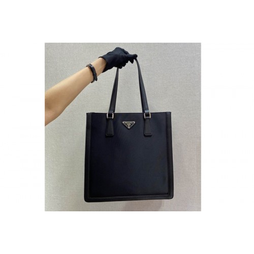 Prada 1BG363 Leather and nylon tote bag in Black Nylon Prada 1BG363 Leather and nylon tote bag in Black Nylon