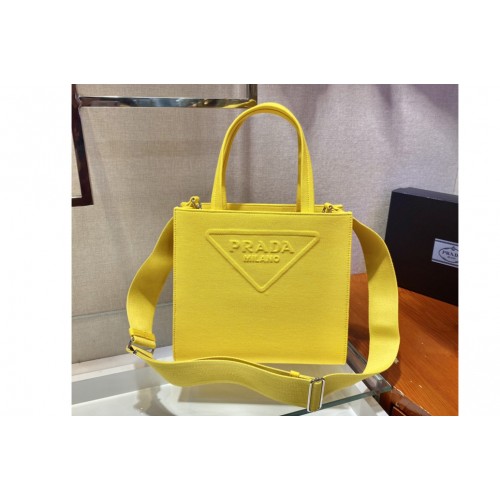 Prada 1BG382 Drill tote bag in Yellow Fabric Prada 1BG382 Drill tote bag in Yellow Fabric