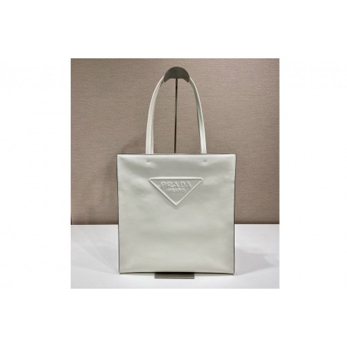 Prada 1BG429 Leather tote bag in White Leather Prada 1BG429 Leather tote bag in White Leather