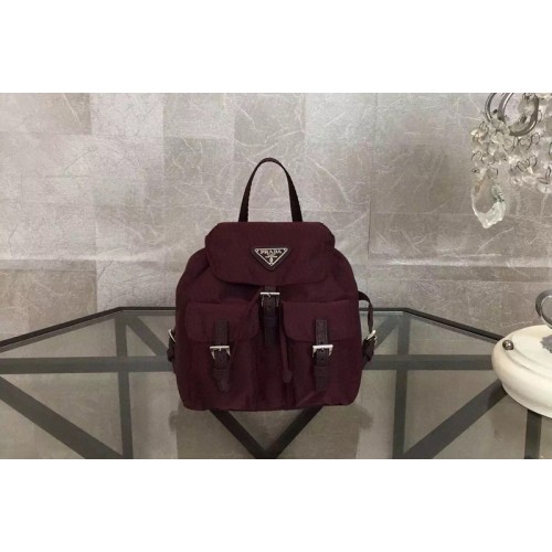 Prada 1BH029 Nylon mini backpack Bordeaux Nylon