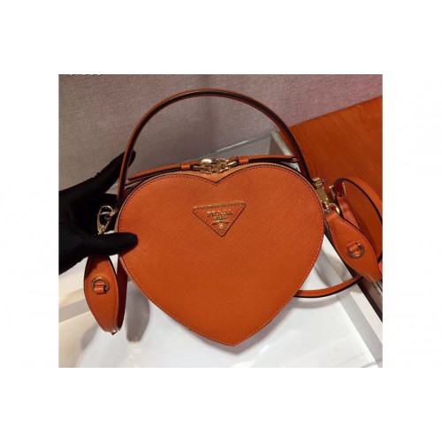 Prada 1BH144 Odette Bags Orange Saffiano leather