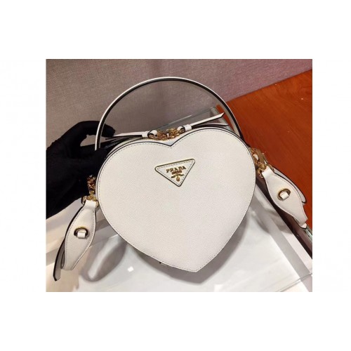 Prada 1BH144 Odette Bags White Saffiano leather