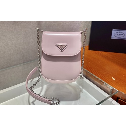 Prada 1BH185 Brushed leather mini-bag in Pink brushed leather Prada 1BH185 Brushed leather mini-bag in Pink brushed leather