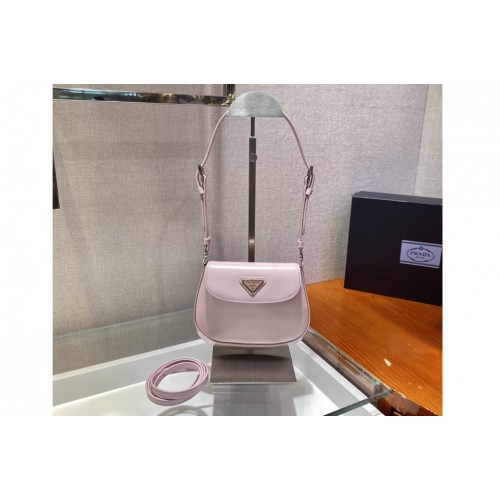 Prada 1BH188 Cleo brushed leather shoulder bag in Pink brushed leather Prada 1BH188 Cleo brushed leather shoulder bag in Pink brushed leather