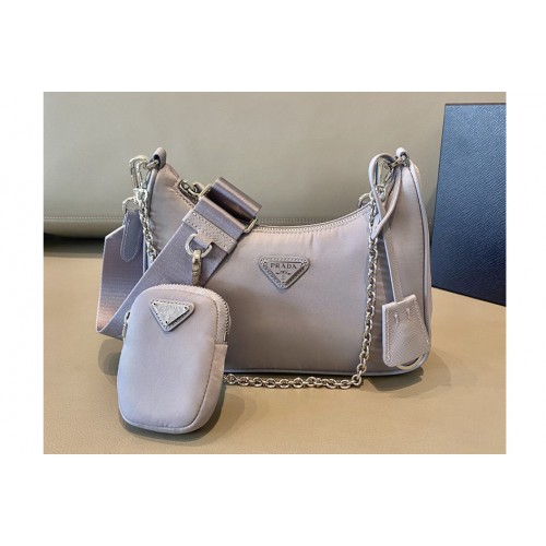 Prada 1BH204 Prada Re-Edition 2005 Re-Nylon bag on Wisteria Nylon