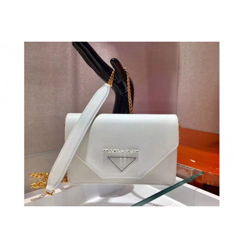 Prada 1BP014 Leather mini-bags White Calf leather Prada 1BP014 Leather mini-bags White Calf leather
