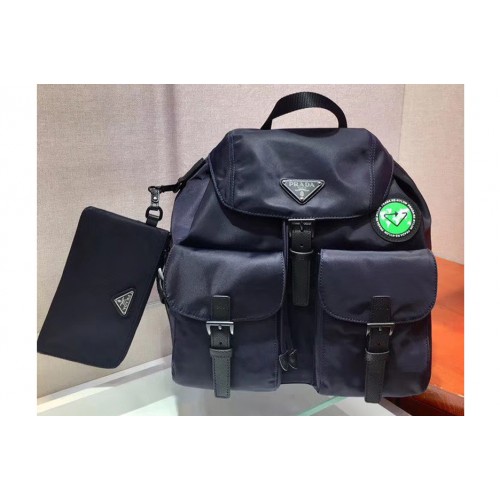 Prada 1BZ811 Re-Nylon backpack Blue Re-Nylon