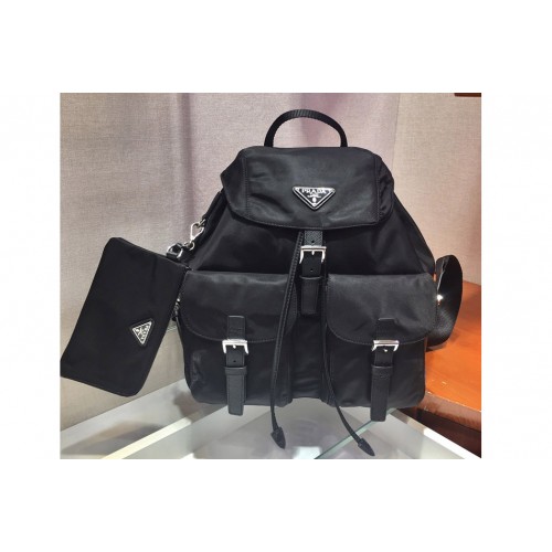 Prada 1BZ811 Re-Nylon medium backpack in Black Nylon
