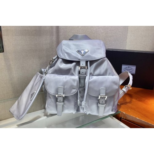Prada 1BZ811 Re-Nylon medium backpack in Blue Nylon