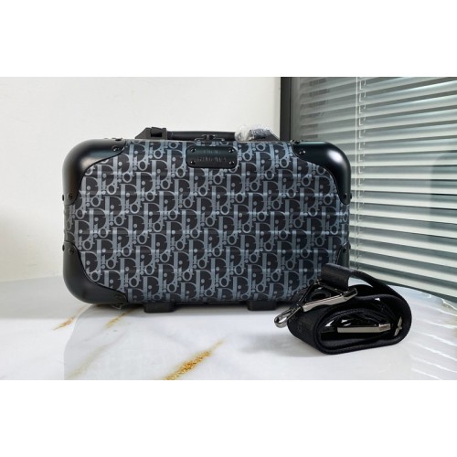 Christian Dior 1DRPO164 DIOR and RIMOWA Hand Case hand luggage in Black Dior Oblique Aluminum