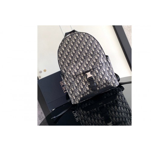 Dior 1ESBA012 Christian Dior Explorer Backpack in Beige and Black Dior Oblique Jacquard Dior 1ESBA012 Christian Dior Explorer Backpack in Beige and Black Dior Oblique Jacquard