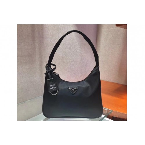 Prada 1N1416 Re-Edition 2000 nylon and Saffiano leather mini-bags Black Re-Nylon Prada 1N1416 Re-Edition 2000 nylon and Saffiano leather mini-bags Black Re-Nylon