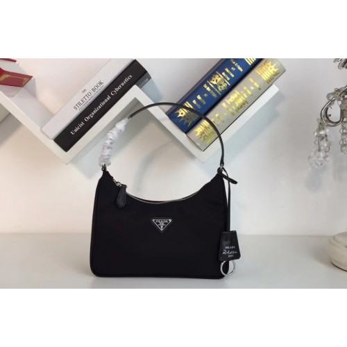 Prada 1NE204 Re-Edition 2005 nylon and Saffiano leather mini-bag Black Nylon Prada 1NE204 Re-Edition 2005 nylon and Saffiano leather mini-bag Black Nylon