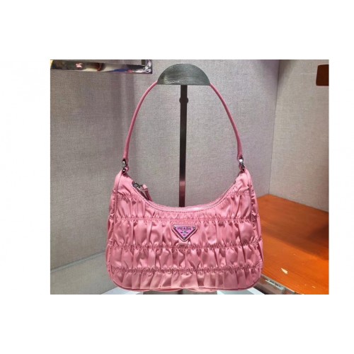 Prada 1NE204 Nylon and Saffiano leather mini bags Pink Nylon Prada 1NE204 Nylon and Saffiano leather mini bags Pink Nylon