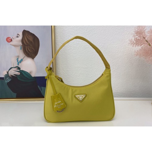 Prada 1NE515 Re-Edition 2000 nylon mini-bag in Lemon Nylon