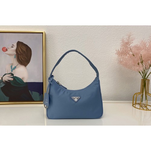 Prada 1NE515 Re-Edition 2000 nylon mini-bag in Blue Nylon