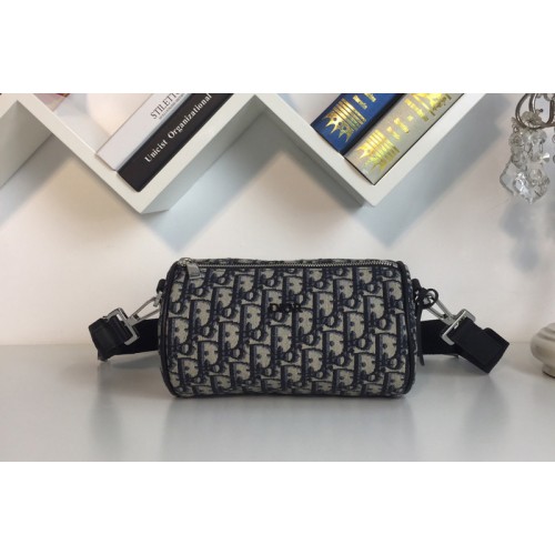 Dior X Kaws Oblique Saddle bag in Navy Blue Dior Oblique jacquard Dior X Kaws Oblique Saddle bag in Navy Blue Dior Oblique jacquard