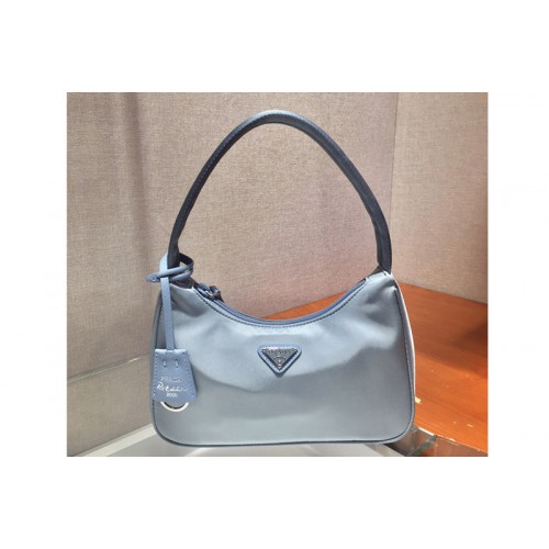 Prada 1NE515 Re-Edition 2000 nylon mini bag in Blue Nylon