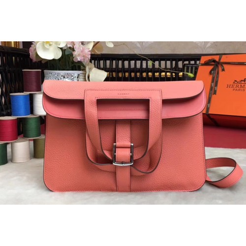 Hermes Halzan 31 Bags Original Taurillon Leather Pink Hermes Halzan 31 Bags Original Taurillon Leather Pink