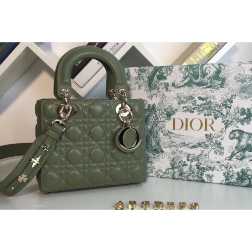 Dior M0538 My ABCDior Lambskin Bag Green Lambskin Leather Dior M0538 My ABCDior Lambskin Bag Green Lambskin Leather
