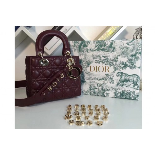 Dior M0538 My ABCDior Lambskin Bags Purple Lambskin Leather Dior M0538 My ABCDior Lambskin Bags Purple Lambskin Leather