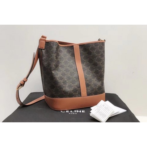 Celine MEDIUM BUCKET IN TRIOMPHE CANVAS