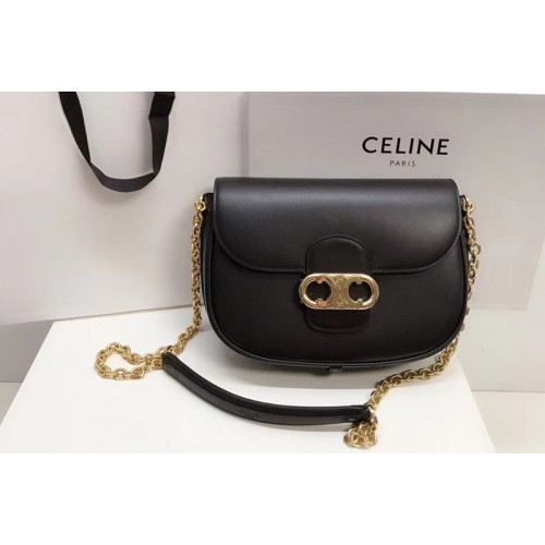 Celine SMALL CRECY BAG IN Black SATINATED CALFSKIN