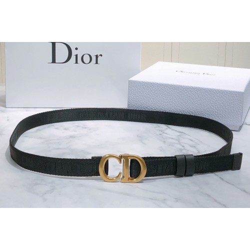 Dior Saddle Nylon 20mm belt in Black Nylon Dior Saddle Nylon 20mm belt in Black Nylon