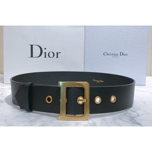 Dior Diorquake Belt 55mm in Black Calfskin Leather Dior Diorquake Belt 55mm in Black Calfskin Leather