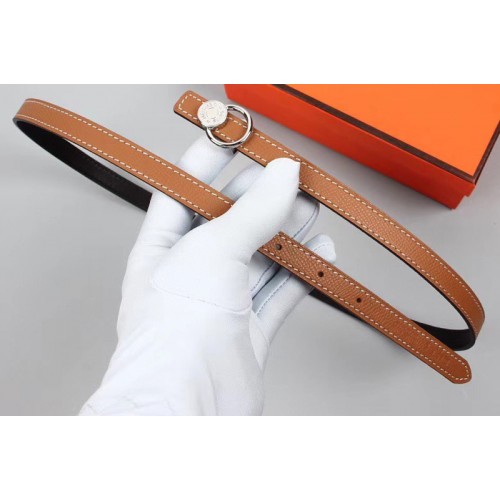 Womens Hermes 15mm Mini Laquee Reversible belt Gold Buckle in Brown Black Epsom Leather Womens Hermes 15mm Mini Laquee Reversible belt Gold Buckle in Brown Black Epsom Leather