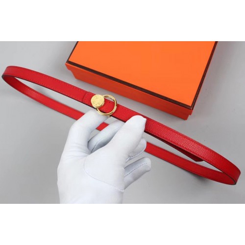 Womens Hermes 15mm Mini Laquee Reversible belt Gold Buckle in Red Epsom Leather Womens Hermes 15mm Mini Laquee Reversible belt Gold Buckle in Red Epsom Leather