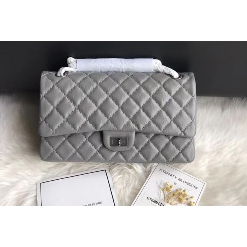 Chanel Flap Original Leather 30226 Bags Grey Silver Chain Chanel Flap Original Leather 30226 Bags Grey Silver Chain