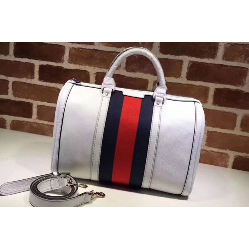 Gucci Leather Medium Boston Bag White Gucci Leather Medium Boston Bag White