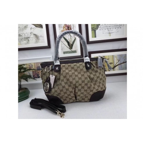 Gucci Rania Canvas Bags Brown