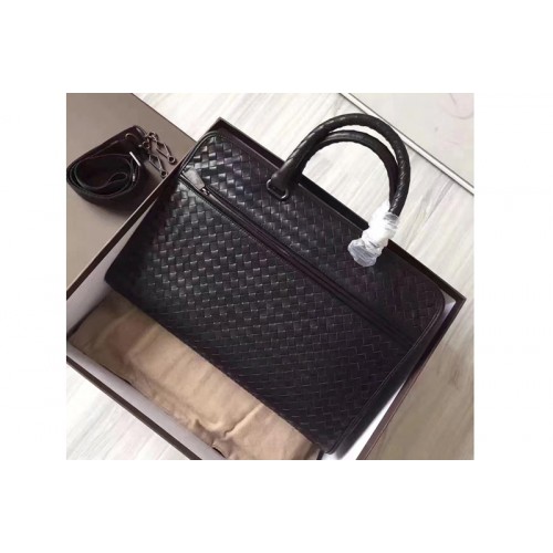 Bottega Veneta briefcase Bag IN Black Intrecciato calf leather