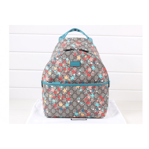 Gucci Childrens backpack in Beige and ebony Supreme canvas