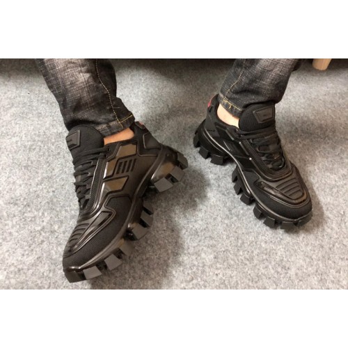 Prada 2EG293 Cloudbust Thunder knit sneakers Black Fabric Prada 2EG293 Cloudbust Thunder knit sneakers Black Fabric