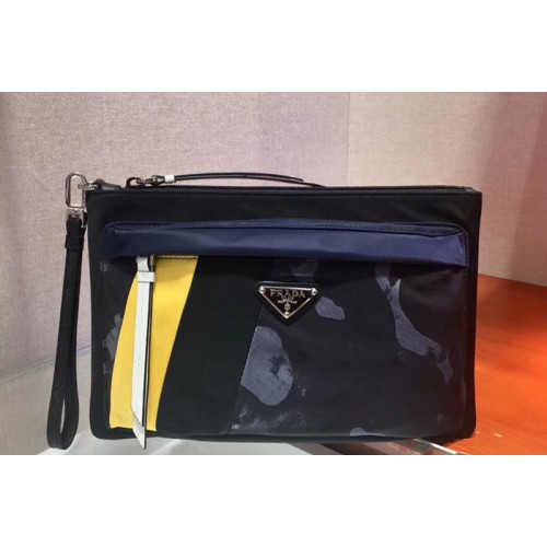 Prada 2NH007 Nylon pouch Nylon and Saffiano leather Prada 2NH007 Nylon pouch Nylon and Saffiano leather