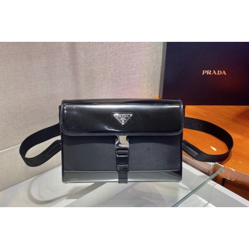 Prada 2VD044 Re-Nylon and leather shoulder bag in Black nylon Prada 2VD044 Re-Nylon and leather shoulder bag in Black nylon